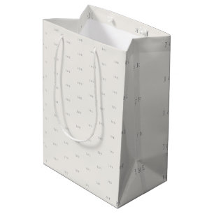 Minimalist Wedding Gift Bag Warm Ivory