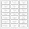 Minimalist Wedding Guest Address Labels