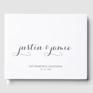 Minimalist Wedding Guest Book