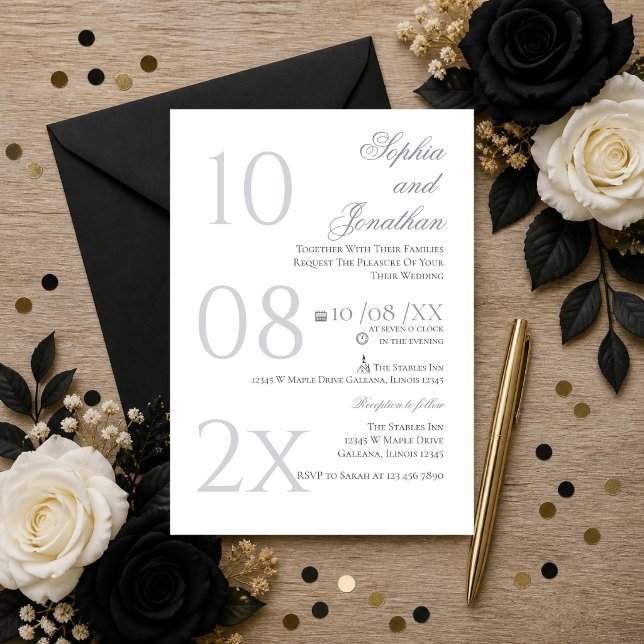 Minimalist Wedding Invitatiion Invitation (Creator Uploaded)