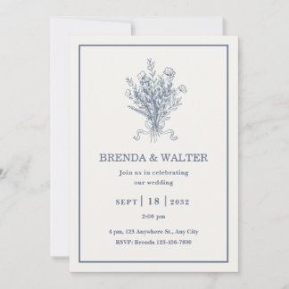 Minimalist Wedding Invitation