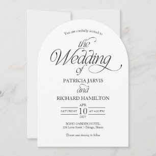 Minimalist Wedding Invitation