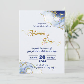 Minimalist wedding invitation