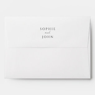 Minimalist Wedding Invitation Envelope