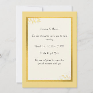 Minimalist wedding invitations enhanced