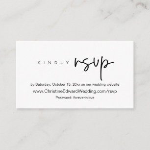 Minimalist, Wedding Invites Online RSVP Cards