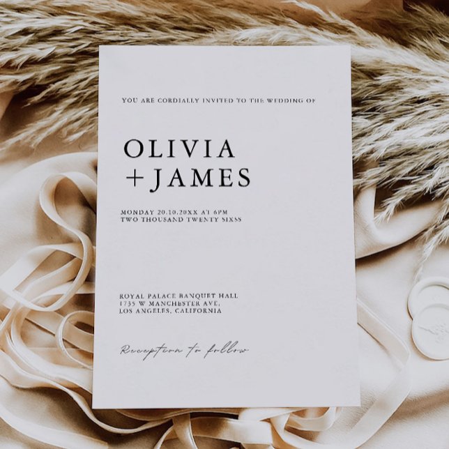 Minimalist Wedding Invites Template (Minimalist Wedding Invites Template)