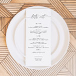 Minimalist Wedding Menu, Wedding Menu Cards<br><div class="desc">Indulge in refined simplicity with our Minimalist Wedding Menu. Its clean design elegantly showcases your culinary offerings, setting the stage for a memorable dining experience. From appetizers to desserts, guide your guests through a feast of flavours with this minimalist menu that perfectly complements your wedding aesthetic. All colours are editable,...</div>