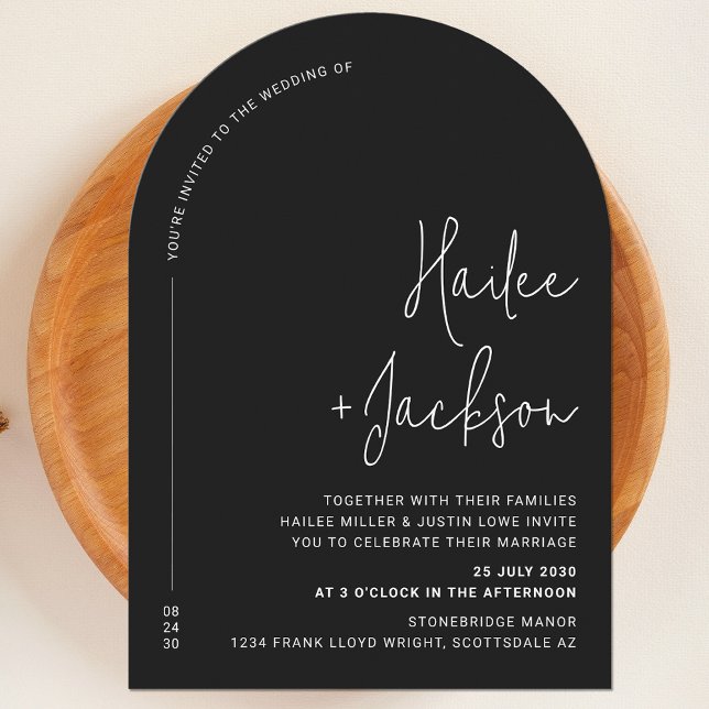 Minimalist Wedding Modern Stylish Simple Design Invitation (Creator Uploaded)