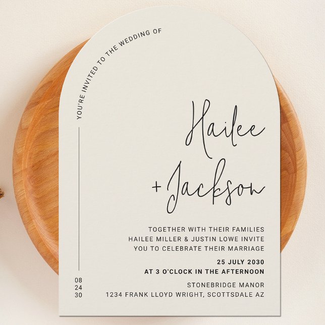 Minimalist Wedding Modern Stylish Simple Design Invitation (Creator Uploaded)