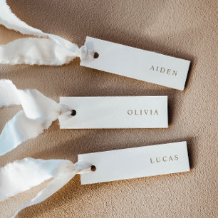 Minimalist Wedding Name Place Cards