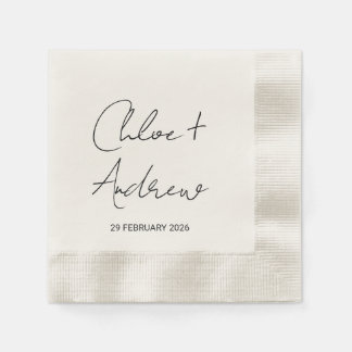 Minimalist Wedding Napkin