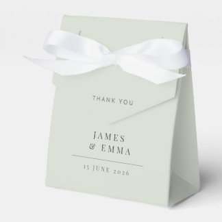 minimalist Wedding | Pale Sage Favour Box