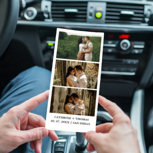 Minimalist Wedding Photo booth overlay Thank You  Save The Date