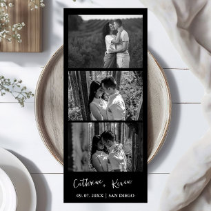 Minimalist Wedding Photo booth overlay Thank You Save The Date