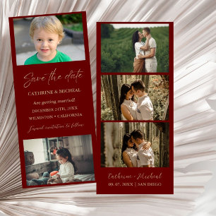 Minimalist Wedding Photo booth strip frame  Save The Date