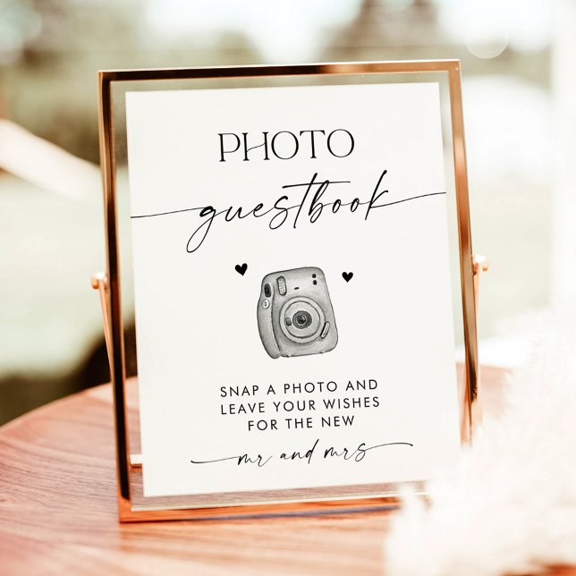 Minimalist Wedding Photo Guestbook Sign (Creator Uploaded)