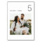Minimalist Wedding Photo Table Number