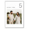 Minimalist Wedding Photo Table Number