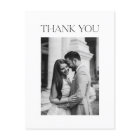 Minimalist Wedding Photo Thank You