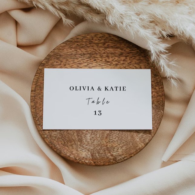 Minimalist Wedding Place Cards Template (Minimalist Wedding Place Cards Template)