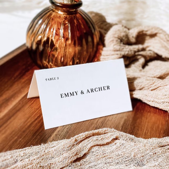 Minimalist Wedding Place Cards Template (Minimalist Wedding Place Cards Template)