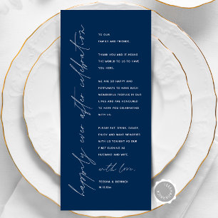 Minimalist Wedding Place Setting Thank You Card