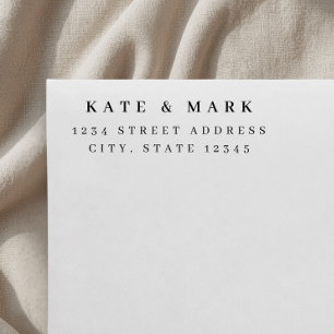 Minimalist Wedding Return Address Self-inking Stamp