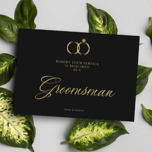 Minimalist Wedding Rings Groomsman Luxury 