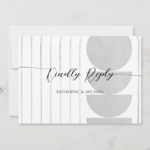 Minimalist wedding RSVP card