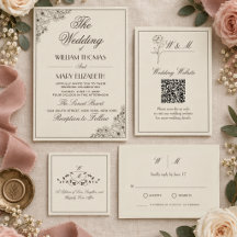 Minimalist Wedding RSVP Card, Neutral Tone design