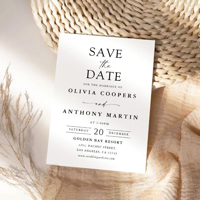 Minimalist Wedding Save the Date (Creator Uploaded)