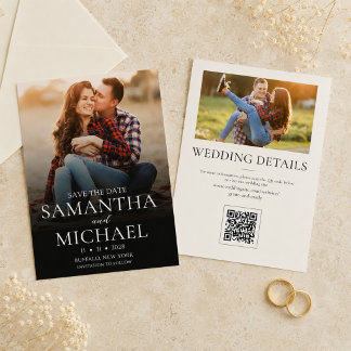 Minimalist Wedding Save the Date Photo