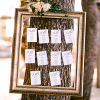 Minimalist Wedding Seating Chart Table Number