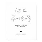 Minimalist Wedding Sparklers Modern Wedding Party