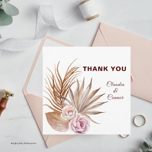 Minimalist Wedding Thank You Card