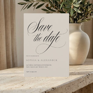 Minimalist Wedding Thank You Card   Elegant Script