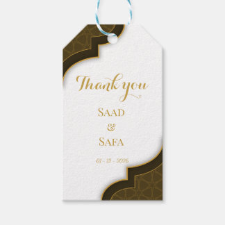 Minimalist wedding Thank you favor tags