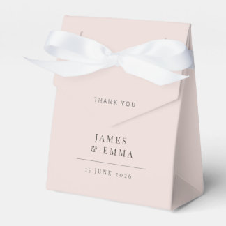 minimalist Wedding | Warm Blush Favour Box