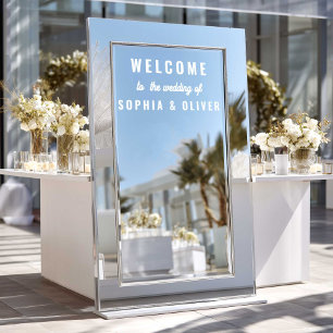 Minimalist Wedding Welcome Mirror/Glass Sticker