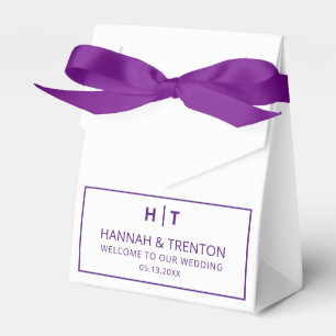 Minimalist Wedding Welcome Modern Wedding Party Favour Box