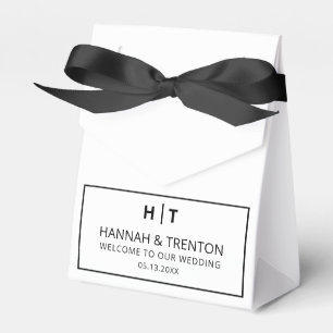 Minimalist Wedding Welcome Modern Wedding Party Favour Box