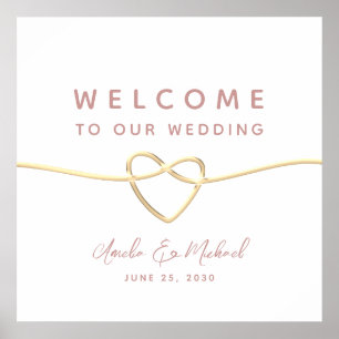 Minimalist Wedding Welcome Poster