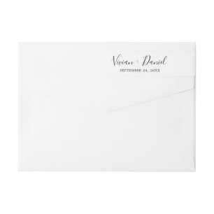 Minimalist Wedding Wrap Around Label