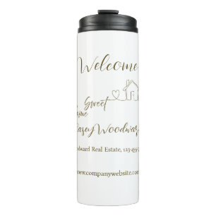 Minimalist Welcome Home Client Appreciation Thermal Tumbler