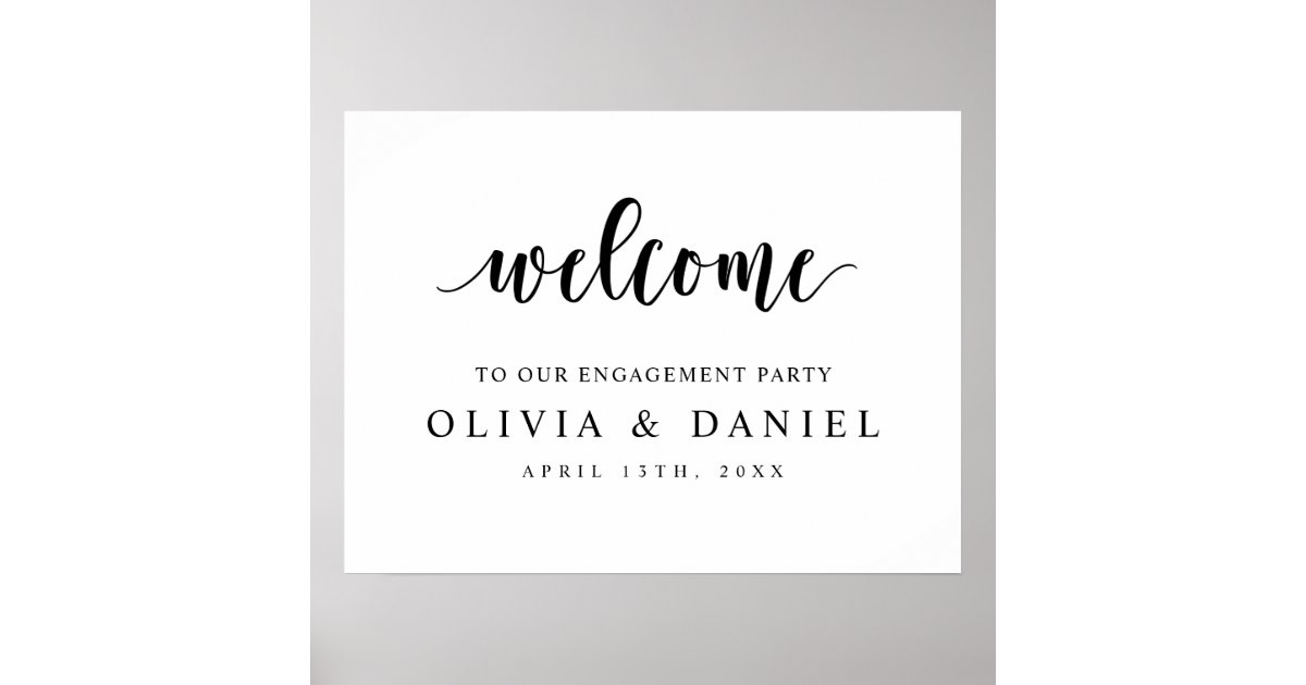 Welcome To Our Engagement Party Welcome To Our Engagement Party