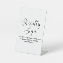 Minimalist Well Wishes Sign