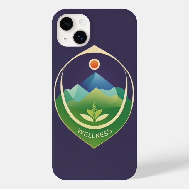 Minimalist Wellness Logo - Vector Design Case-Mate iPhone Case (Back)