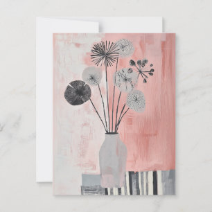 Minimalist Whimsy Flowers No.027 Postcard
