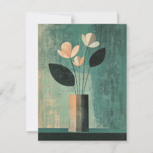 Minimalist Whimsy Flowers No.045 Postcard